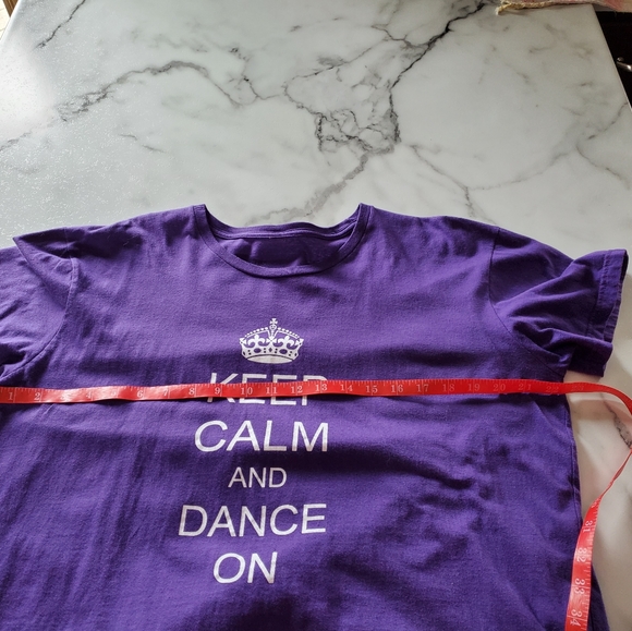 Keep Calm and Dance On Purple T-Shirt - Picture 5 of 8